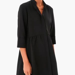 Tuckernuck Black Stretch Crepe Royal Shirt Dress Sizes XXS & XXL NWT